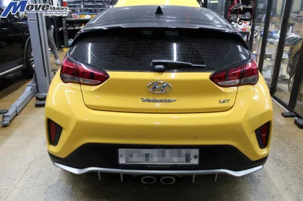 [벨로스터 JS 1.6T JSR퍼포먼스 커스텀 캣백 가변배기]구조변경완료/팝콘배기/버블사운드/센터배기/JSR머플러팁/T가변/듀얼배기/양산 김해 울산 부산 배기튜닝 무브모터스 구변 / 부산 기장군
