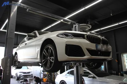 [BMW G30 LCI M550i] 배기 사운드 증폭 / 부산 + 김해 + 울산 + 양산 + 경남권 BMW 팝콘배기 / 수입차 자동차 정비 튜닝샵 무브모터스 / 부산 기장군