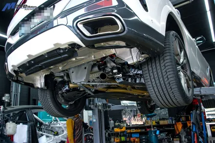 [BMW X6 M50i] 순정 가변 시스템을 그대로 이식하는 커스텀 듀얼 가변 배기 튜닝 배기 구조변경 / 부산 기장군