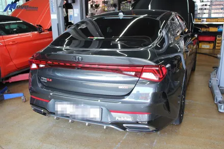 [기아 K5 DL3 1.6터보] 커스텀 가변 듀얼 머플러 / AMG 스타일 사각팁 / 부산 기장군