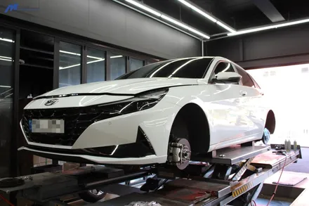 XG2P 브레이크 튜닝 / 캘리퍼 레드 도색 / 현대 / 아반떼 (CN7) / 부산 기장군