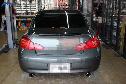 [인피니티 G35S] 커스텀 듀얼 가변배기 VQ 3.5L V6 자연흡기 배기 사운드 배기 자바라 부터 중통 엔드 제작 / 부산 기장군