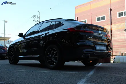 [BMW X4 20d] 550 스타일 실버 듀얼 사각팁 / 부산 기장군