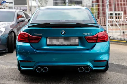 [BMW F33 430i] 아우라에스 ARP 가변 듀얼배기 + JSR 티탄블루 번팁 장착 / 부산 BMW 아우라배기 튜닝샵 무브모터스 / 부산 기장군