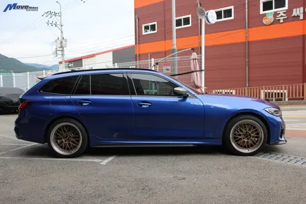 [BMW G20 M340i 투어링] 카본 프론트립 / 사이드립 립댐 장착 / 부산 기장군
