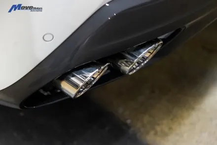 [BMW G16 M850i 그란쿠페] JSR퍼포먼스 100파이 실버 원형 듀얼 머플러팁 장착 / 부산 기장군