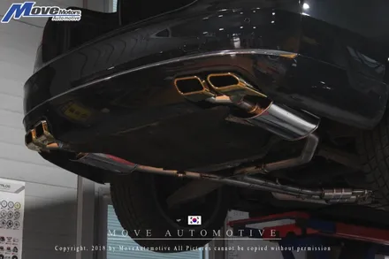 [아우디 A8 V8 4.2 FSI 커스텀 듀얼배기 튜닝]듀얼 사각팁/JSR퍼포먼스/AMG팁/A8 배기튜닝/8기통 배기음/아우디 A8배기음/부산 머플러튜닝샵/사각팁/무브모터스 / 부산 기장군