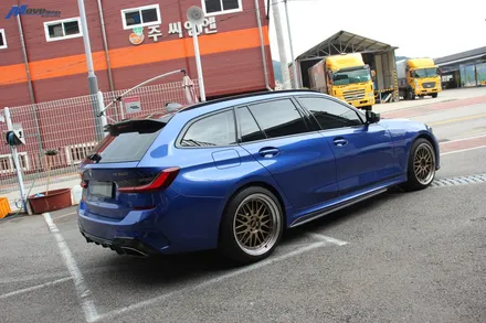 [BMW G20 M340i 투어링] 카본 프론트립 / 사이드립 립댐 장착 / 부산 기장군