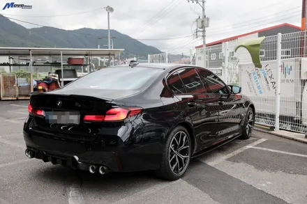 [BMW G30 530i LCi] 아우라에스 ARP 가변배기 튜닝 + M5 스타일 카본 디퓨져 + 카본 듀얼 머플러 튜닝 / 부산 ARP 가변배기 장착점 무브모터스 / 부산 기장군