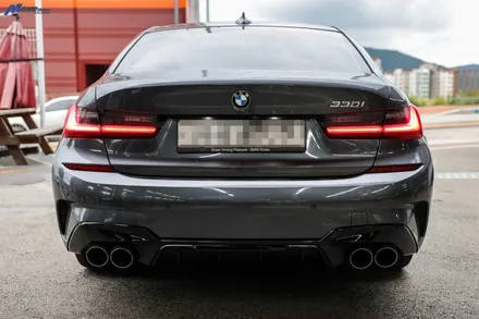 [BMW G20 3시리즈 330i] 아우라에스 ARP 가변 듀얼 배기 / JSR 듀얼 카본 머플러팁 / BMW 퍼포먼스 디퓨져 장착 무브모터스 / 부산 기장군