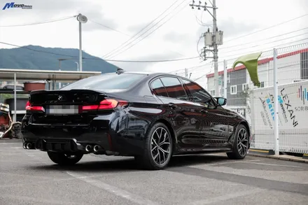 [BMW G30 530i LCi] 아우라에스 ARP 가변배기 튜닝 + M5 스타일 카본 디퓨져 + 카본 듀얼 머플러 튜닝 / 부산 ARP 가변배기 장착점 무브모터스 / 부산 기장군