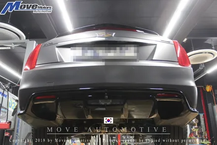 [캐딜락 CTS-V 세단 코르사 배기튜닝]V8기통 배기음/부산 CTS-V배기튜닝/듀얼 머플러/코르사배기튜닝샵/카마로SS배기/구조변경/부산 자동차 정비튜닝샵 무브모터스 / 부산 기장군