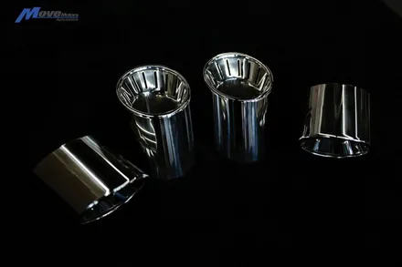 [BMW G16 M850i 그란쿠페] JSR퍼포먼스 100파이 실버 원형 듀얼 머플러팁 장착 / 부산 기장군