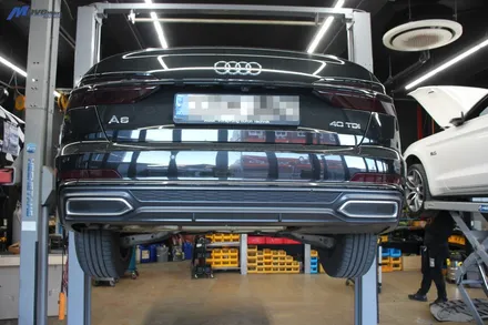[아우디 A6 40TDI 디젤] S6룩 프론트 그릴 + 리어 디퓨져 장착 / 아우디 / A6 / 부산 기장군