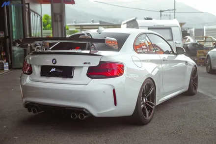 [BMW F87 M2] 에이드로 신제품 M2 전용 드라이 카본 스완넥 카본 GT윙 장착 / 부산 기장군