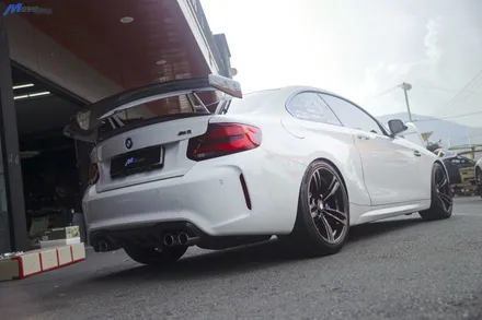 [BMW F87 M2] 에이드로 신제품 M2 전용 드라이 카본 스완넥 카본 GT윙 장착 / 부산 기장군