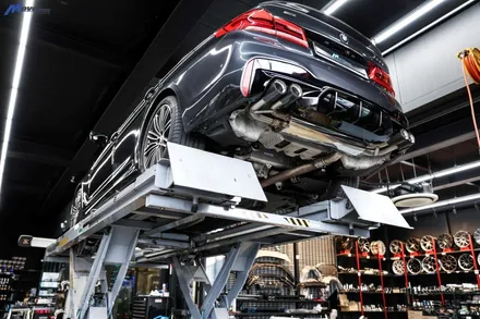 [BMW G30 530i] 아우라에스 ARP 가변 배기 + M5리어 디퓨져  +JSR카본 배기팁 / 부산 가변배기튜닝 / 자동차튜닝샵 / 부산 APR배기 장착 / 수입차 튜닝샵 / 부산 기장군
