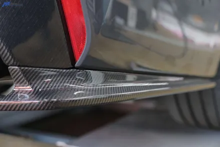 [BMW F90 M5 컴페티션] 3D 타입 카본 리어 디퓨져 + 컴페티션 타입 카본 스포일러 + 스플리터 + JSR퍼포먼스 카본 배기팁 + 카본 휀다 가니쉬 장착 무브모터스 / 부산 기장군