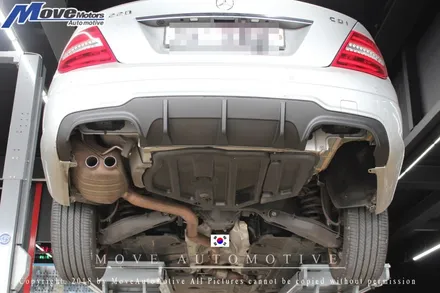 [메르세데스 벤츠 C220 AMG머플러팁] AMG팁 벤츠 AMG 듀얼 머플러/AMG구형 사각팁/부산 듀얼 머플러/벤츠 배기튜닝/순정형 배기/부산 자동차튜닝샵 무브모터스 / 부산 기장군