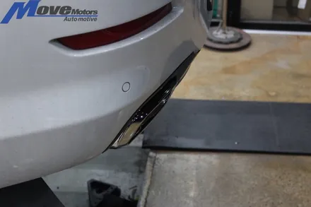 [BMW 6시리즈 640d G30 스타일 사각팁 장착] 부산 BMW 배기튜닝/640d 머플러/G30 머플러팁/구조변경 필요없는 배기/순정형 듀얼 머플러튜닝/무브모터스 / 부산 기장군