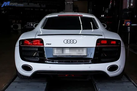 [아우디 R8 V10] R8 V10 엔진오일 교환 및 휠 스크래치로 인한 휠 복원 도색 / 부산 기장군