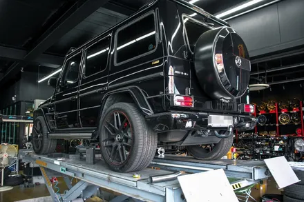 [벤츠 지바겐 G63 AMG] 커스텀 듀얼 배기 튜닝 / 브라부스 스타일의 사이드 배기튜닝 부산 수입차 튜닝 무브모터스 / 부산 기장군