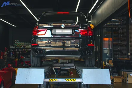 [BMW 2세대 E70 X5] 리어 디퓨져 카나드 프론트 립 장착 부산 기장 수입차 바디킷 장착점 무브모터스 / 부산 기장군