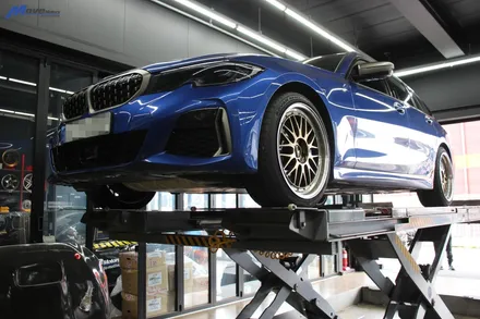 [BMW G20 M340i 투어링] 카본 프론트립 / 사이드립 립댐 장착 / 부산 기장군