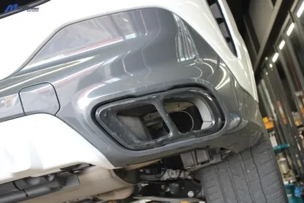 [BMW G06 X6 30d] 무광 카본 원형 듀얼 머플러팁 / 부산 기장군