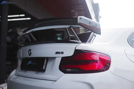 [BMW F87 M2] 에이드로 신제품 M2 전용 드라이 카본 스완넥 카본 GT윙 장착 / 부산 기장군
