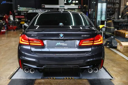 [BMW G30 530i] 아우라에스 ARP 가변 배기 + M5리어 디퓨져  +JSR카본 배기팁 / 부산 가변배기튜닝 / 자동차튜닝샵 / 부산 APR배기 장착 / 수입차 튜닝샵 / 부산 기장군