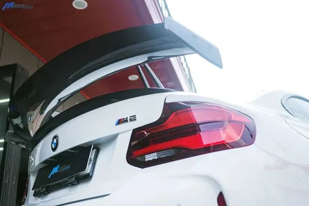 [BMW F87 M2] 에이드로 신제품 M2 전용 드라이 카본 스완넥 카본 GT윙 장착 / 부산 기장군