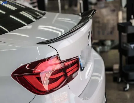 [BMW F30 330i] 부산 M퍼포먼스 풀카본 프론트립 디퓨져 장착 + 아우라에스 ARP 가변 듀얼배기 + BMW M4 컴페티션 19인치 휠 + PSM 카본 리어 스포일러 장착 / 부산 기장군