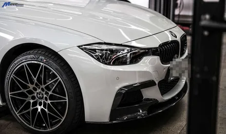 [BMW F30 330i] 부산 M퍼포먼스 풀카본 프론트립 디퓨져 장착 + 아우라에스 ARP 가변 듀얼배기 + BMW M4 컴페티션 19인치 휠 + PSM 카본 리어 스포일러 장착 / 부산 기장군