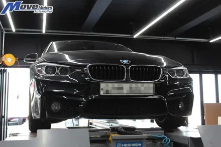 [BMW 420D 배기떨림 고질병 부싱 추가 + 고무 고정 행거 장착] BMW 자바라 떨림 현상억제/부산 배기튜정비 튜닝/국산차 수입차 배기/부산 무브모터스 / 부산 기장군
