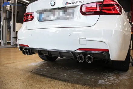 [BMW F30 330i] 아우라에스 ARP 가변 듀얼 배기 튜닝 + 카본 수전사 M퍼포먼스 듀얼 디퓨져 / 부산 BMW ARP가변배기 튜닝샵 / 부산 배기 구조변경 무브모터스 / 부산 기장군