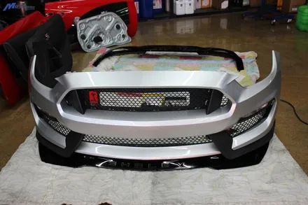 [포드 머스탱 GT 5.0] 프론트 범퍼 사고 수리 / 쉘비 GT 350R 버전 개조 프론트 범퍼 도색 장착 / 부산 기장군