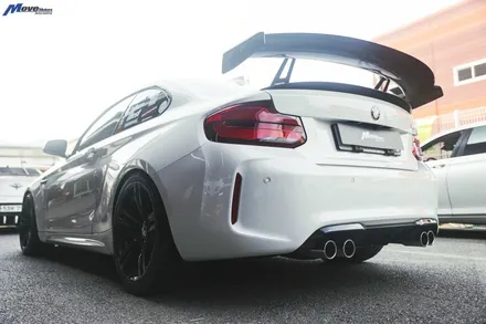 [BMW F87 M2] 에이드로 신제품 M2 전용 드라이 카본 스완넥 카본 GT윙 장착 / 부산 기장군