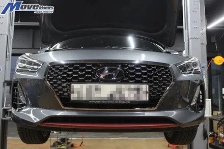 [현대 i30 pd JSR퍼포먼스 114파이 싱글팁 장착]듀얼라인/대구경팁/127파이팁/I30 PD 114파이 듀얼 머플러 튜닝/부산 JSR 배기팁 장착/부산 배기튜닝 무브모터스 / 부산 기장군