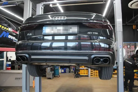 [아우디 A6 40TDI 디젤] S6룩 프론트 그릴 + 리어 디퓨져 장착 / 아우디 / A6 / 부산 기장군