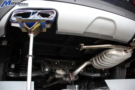 [현대 SUV 팰리세이드 3.8 가솔린 HTRAC 순정형 듀얼배기 JSR퍼포먼스 티탄룩 사각팁 + G70 스팅어 순정 브렘보 4P 브레이크]번웨이퍼포먼스 경량디스크로터/티탄팁/부산 / 부산 기장군