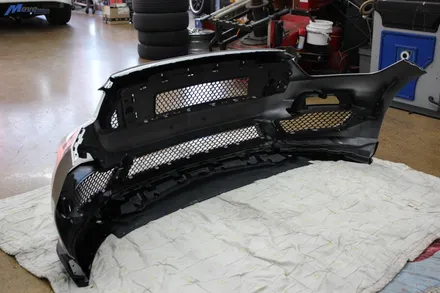 [포드 머스탱 GT 5.0] 프론트 범퍼 사고 수리 / 쉘비 GT 350R 버전 개조 프론트 범퍼 도색 장착 / 부산 기장군