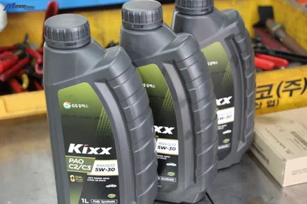 [현대 캐스퍼 터보] KIXX PAO 엔진오일 교환 5W30 합성유 / 부산 기장군