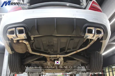 [메르세데스 벤츠 C220 AMG머플러팁] AMG팁 벤츠 AMG 듀얼 머플러/AMG구형 사각팁/부산 듀얼 머플러/벤츠 배기튜닝/순정형 배기/부산 자동차튜닝샵 무브모터스 / 부산 기장군