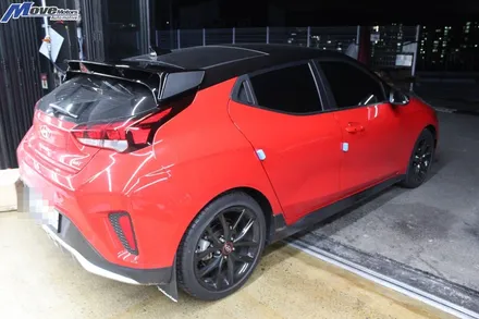 [벨로스터 JS 1.6T 벨로스터N 스포일러 ,3마일커스텀 머드가드 장착]N스포일러/N룩/N범퍼/3마일 머드가드/벨로스터 공식동호회 협력업체/부산 양산 울산 김해 해운대 무브모터스 / 부산 기장군