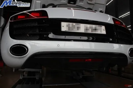 [아우디 R8 스파이더 V10 5.2fsi 콰트로 커스텀 배기 JSR퍼포먼스 소음기]JSR/콜드스타트/콜드 배기음/아이들배기음/슈퍼카배기음/양산 김해 울산 부산 해운대 서면 튜닝샵 / 부산 기장군