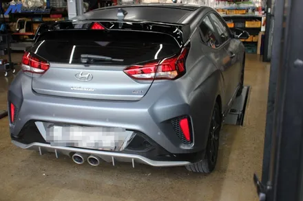 [현대 벨로스터JS 1.6T] 벨로스터 N 리어 스포일러 장착 / 부산 벨로스터 협력업체 무브모터스 / 부산 기장군