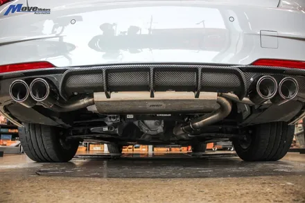 [BMW F30 330i] 아우라에스 ARP 가변 듀얼 배기 튜닝 + 카본 수전사 M퍼포먼스 듀얼 디퓨져 / 부산 BMW ARP가변배기 튜닝샵 / 부산 배기 구조변경 무브모터스 / 부산 기장군