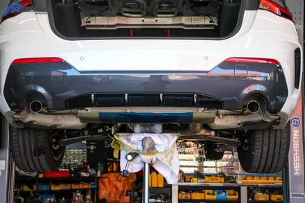 [BMW G22 420i] ARP 가변 듀얼 배기 + JSR 져스트 사운드 부스터 장착으로 실제 배기음 + 가상배기음 조합하기 / 부산 기장군
