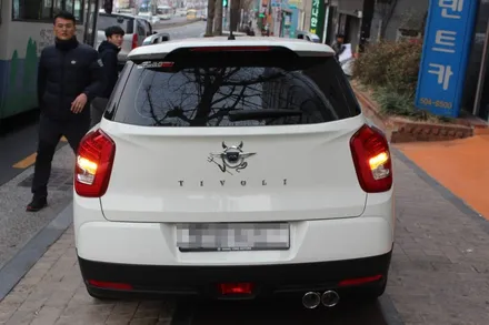 [티볼리 에어 순정형 배기튜닝]구조변경 필요없는 배기튜닝/티볼리 에어 튜닝/부산 배기튜닝샵/자동차 튜닝전문 업체/드레스업/JSR퍼포먼스/경북+경남+영남+정관+무브모터스 / 부산 기장군